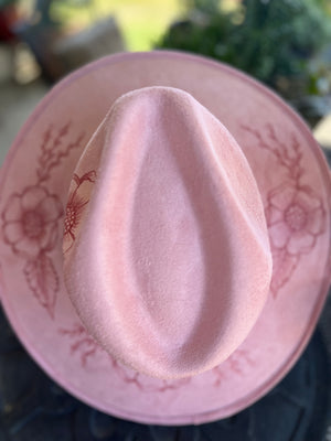 Pink flower hat