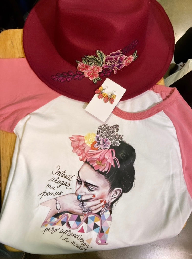 Frida elbow-sleeve t-shirt